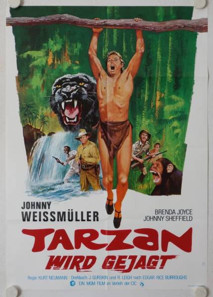 Tarzan and the Huntress re-release german movie posters